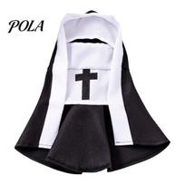 Cat Nun Costume Costume, Cute Pet Outfit, Cosplay Clothes, Easy Outfit Fun Party for Small Medium Dogs Cats L juoda