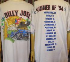 90’s Billy Joel 1994 2 sided White T shirt Short Sleeve tee Unisex NH26035 Unisex T-Shirt S