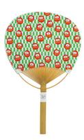 Prairie Dog Tenugui Bamboo Fan Daruma TUW-008