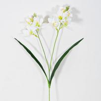 Durable Silk Material Artificial Vanilla Orchid Flower  Flower Arrangement balta