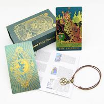 Auksinė folija Tarot stalo žaidimas PVC, atsparus dilimui, naujas kortų žaidimas, vakarėlių kelių žaidėjų žaidimas