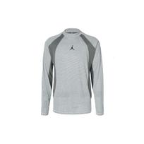 Jordan „Dri-Fit Adv Sport Patchwork“ laisvalaikio greitai džiūstantys marškinėliai ilgomis rankovėmis vyriški viršūnės, jūros stiklo, mėlynos spalvos FD8124-020 S gray