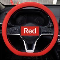 Silikoninis automobilio vairo dangtis Neslystantis, dilimui atsparus silikoninis automobilio vairo dangtis raudona