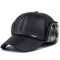 Vyriška žieminė kepurė odinės beisbolo kepuraitės bombonešio kepurės vyriška snapback kepurė tėčiui žvejybai kasdieninė kepurė su ausinėmis pastorintos kailinės šiltos kepurės