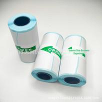 Paperang P1P2 Lipnus terminis popierius ir lipdukai 57x30mm 57*30 bottom positive roll cut edge sticker mėlyna