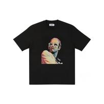 Palace X Elton John Collaboration Portrait Print Crew Neck Short Sleeve T-Shirt Unisex T-Shirt Black P21TS293 M
