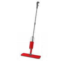 New Eco-Friendly Multi Surface Spray Mop Broom Refillable Water Bottle and Reusable Mop Pad  Cleans Home, Wood Tile  Vinyl 1.2 raudona