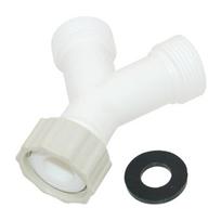 Multifunction Y-piece Splitter Connector 3/4 Inch Duct Hose Connector Y Shape Splits Pipe Connector for Washing Machine 1