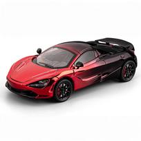 1:24 Mclaren 720S Supercar Alloy Metal Diecast Model Car Racing Games For Child Kids With Sound & Christmas Gifts With Boyfriend raudona