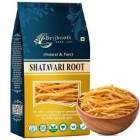 BrijBooti Shatavari Root 200 Gr Raw Indian Asparagus Racemosus Yellow Shatawar satawari Pure Yellow Root - Natural Satavar 200GM