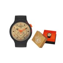 SWATCH Unisex 47mm Gold Watch SB03Z102 SB03Z102 SB03Z102 beige