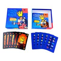 Kaker Laken Poker Royal Polilla Tramposa Board Game Xiaoqiang Cheating Moth Board Game for Family for Adults Children mėlyna