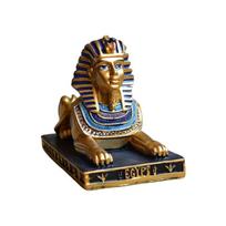 Egipto Sfinkso Statulėlė Figūrėlė Dervos Skulptūra Dervos Ornamentas Namų Biuro Dekoravimui ir Smėlio Stalo Eksponavimui S brown