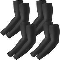 4 Pairs of UV Protection Sun Sleeves for Men and Women, Compression Cooling Sun Protection Sleeves - Sports - Exercise - Tattoo Cover Up 4 Pairs