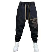 Autumn Loose Sports Men's Tide Gangster Handsome Fried Street Spring and Fall Models Casual Pants Plus Size M juoda