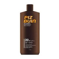 Piz Buin Allergy Losjonas SPF30 Aukštas 400ml . Prekės savybės : Kūnas : SPF nuo 15 iki 30 Odos tipas : Jautri oda