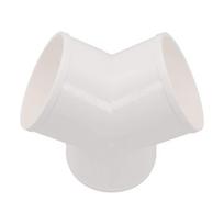 200mm/7.9in PVC Y Shape Ducting Splitter Versatile Compatibility Efficient Ducting Splitter Flexible Ducting For Extractor Fans