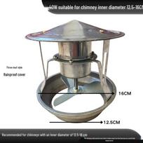High-Power Anti-Backdraft Chimney Draft Fan & Smoke Extractor for Ventilation
