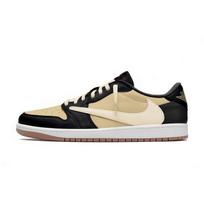 Travis Scott X x Jordan Air Jordan 1 Travis Scott X AJ1 Low Collaboration Low top Vintage Basketball Shoes Unisex DZ4137-700(Team1142-) 35.5