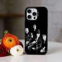 D-Depeche Mode Phone Case For iPhone 17,16,15,14,13,12,11 Plus,Pro Max,XS,Colored Silver Plated Inside Cover iPhone14Pro