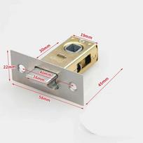 30x45mm Door Tubular Latch Flat Tongue Lock Zinc Alloy Internal Door Bolt Facility Sprung Catch Unsprung Door Furniture Latch