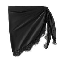 Beach Cover Up Adjustable Waist Strap Two-Wear Design Bandeau Skirt Lightweight Chiffon Cover Up with Lace Details Anti-Wrinkle Beachwear Size#M juoda