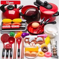Set For Kids Girl Cooking Kitchen Toys Baby Cutting Fruit Cooking Kitchen Utensils Children's Simulation Education Pretend Play
