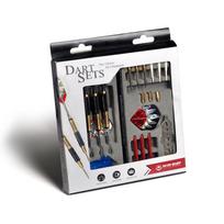 Win.max Durable Customizable Dual-Tip Darts Set Steel and Soft Tip Darts with Case Custom Flights & Nylon Shafts (Metal) mėlyna