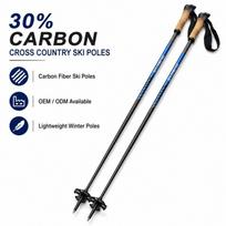 Zeroring 30 Percent Carbon Cross Country Ski Poles Nordic Snow Sticks Lightweight Supplier juoda