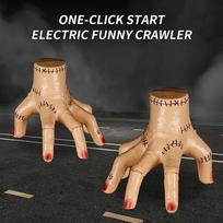 Addams Thing Hand With Music Lights, Upgrade Cosplay Hand By Addams, Fake Hand Toys Scary Props Halloween Home Decorations Gift A