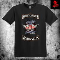 Vyriški ir moteriški marškinėliai Harley-Davidson Motociklai Premium Unisex Storo Medvilnės Biker XXXL