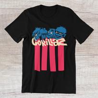 Men's and Women's T-shirts Hot! GORILLAZ Band Hip Hop Rock Band Black Heavy S-5XL XL