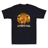 Men's and Women's T-shirts Litter's Full Funny Cat Parody Shirt Litter's Full XL