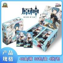 Game Genshin impact Card Anime TCG Collection Pack Booster Box Rare SSR Anime Collectible Card Family Table Game Card Toy