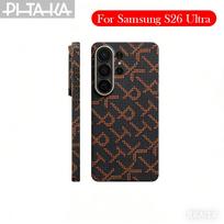 PITAKA Case For Samsung S26 Ultra Kevlar Wireless Charging Back Cover Shell 1PC&For SamsungS26Ultra juoda