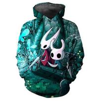 Hollow Knight Game 3D Print Hoodies Men Women Casual Fashion Oversized Sweatshirts Hoodie Harajuku Pullovers Tracksuit Clothing S blue