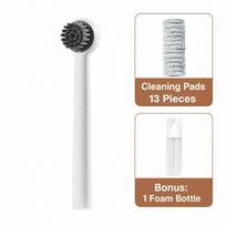 INNOWELL Household Cleaning Set - All-in-One Foam Bottle, Cleaning Brush, Replacement Pads & Wall Mount Storage 13.5*8.5*21.2cm