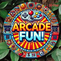 D Flat D faltpcs xcm(x inches) Arcade metal aluminum logo vintage painting for homekitchendining roombedroomga 20x20cm(8x8inch)