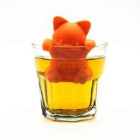Infuseur de thé filtre diffusseur passoire a thé à forme de Chat en silicone à 100% alimentaire