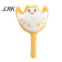 Interactive Cat Toy Toys, Catnip Plush Ocean Toys for Cats, Shark Fish Ray Shapes Kicker, Soft Chewing Teething Stress Relief, Dental Cleaning geltona