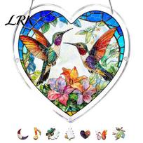 Healing Light Shadow Decor Suncatcher Puzzle Pendant, Durable Acrylic Window Hanging, with 3D Wavy Book Style Hanging Pattern, Stained Glass B