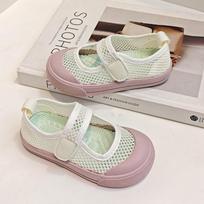 2026 Summer Unisex Kids Breathable Shoes with Velcro Closure and Soft Sole 48 pairs of sizes 21-32 rožinė