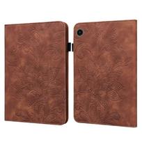 For Samsung Galaxy Tab A11+/A9+ Case Flower Imprinting PU Leather Wallet Tablet Cover
