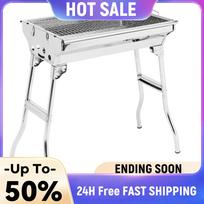Portable Barbecue Grill Multi-Function Camping Stove with Stand with Storage Basket Charcoal BBQ Grill BBQ Accessories China Mainland