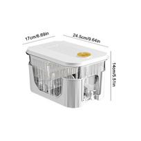 5L Refrigerator Juice Pitcher with Faucet & Bracket Cold Water Bucket Home Plastic Beverage Dispenser for Party Drink Iced Juice