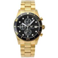 Emporio Armani AR5857 Vyriškas chronografo laikrodis Auksinis 43mm auksas