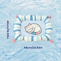 Cooling Cat Mat Cute Pattern Dog Sleeping Pad Pet Cooling Mat Cats For Home Entryway Floor House Summer Camping Sleeping Kitten