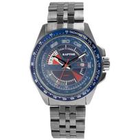 Montre-bracelet - RAPTOR - Elarian - Bracelet acier inoxydable - Cadran bleu & rouge - Étanchéité 5 ATM juoda