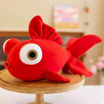 35CM Naujas Mielas Auksinės Žuvelės Pliušinis Žaislas Didelės Akys Burbuliukas Snukis Imitacija Žuvis Miegojimo Lėlė Vaikų Gimtadienio Kalėdų Dovana 35cm geltona