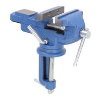 Bench Vise Heavy Duty 80mm Jaw High Hardness 360 Degree Rotation  Table Vise Clamp Bench Vise Clamp tamsiai mėlyna spalva